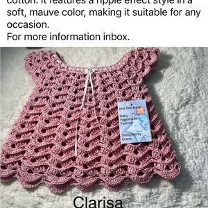 Mauve Ripple Effect Baby Dress
